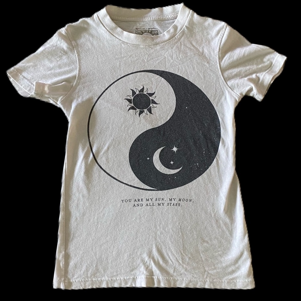 SPIRITUAL GANGSTER “Sun & Moon” fitted T-shirt